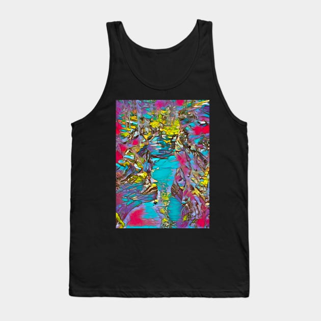 Psychedelic Stream Tank Top by StewStudio